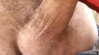 Felation on a risky hike in the forest