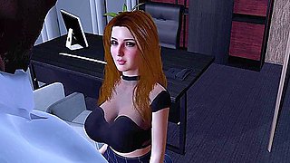 Hot Secretary Nailed By Big Black Cock - Car Toon