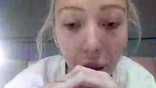 Amateur Blonde Teen Plays Solo with Toy Webcam Porn