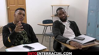 Busty teacher fucked by black students