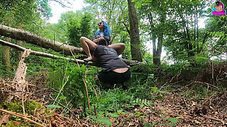 Teasing My Femdom Slave in the Woods