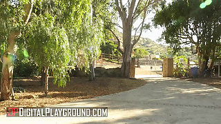 DIGITALPLAYGROUND - From Yoga Poses To Outdoor Passion, Olive Glass And Danny Fuck In Public