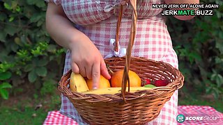 Monster Tits Fat Ass Curvy Brunette Jas Yordanov Solo - Outdoors striptease with BBW babe