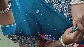 Desi Indian Hot Aunty Fucking with Boyfriend with Telugu Voice Saree