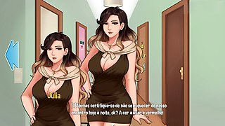 Steamy training session with my big-titted step-aunt-in-law while doing chores