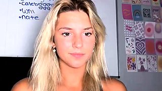 Blonde teen Sierras first erotic masturbation video