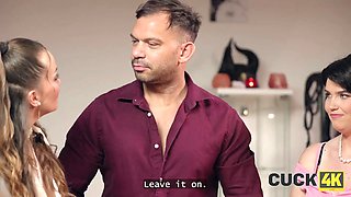 Cuck4k. hardcore in front of my husband is something new