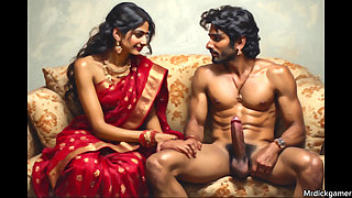 Threesome indian lucky uncle fucks two college girls