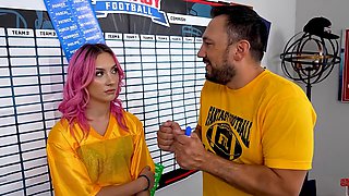 Fantasy football, uniform, group sex