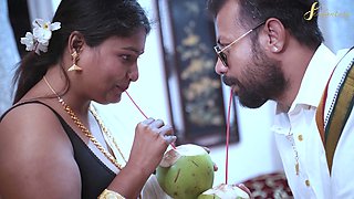 Horny South Indian bhabhi enjoys her husband's friend's wild fuckfest