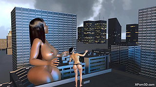 POV Mega Giantess Growth Giant Babe Steps on You