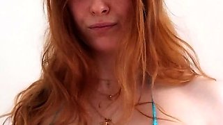 Great Big Boobs On Masturbating Redhead