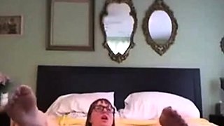 Big-Titted Amateur's Homemade Dildo Fun