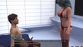 Stranded in Space - Sasha Flashing Her Big Tits