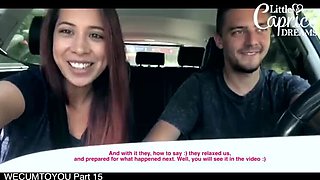 Paula Shy First Time Swinger Party - Double Blowjob & Oil Sex with Marcello Bravo & Little Caprice