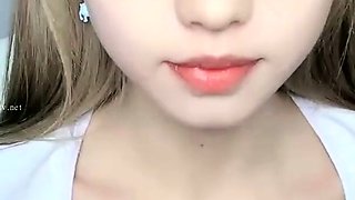 Close up funny cock jerking