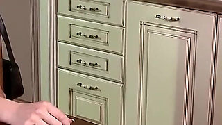 Dominant Mistress Commands Bald Slave Foot Worship