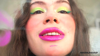 Bankrupt by Kisses Greedy Purple Wet Kiss Custom