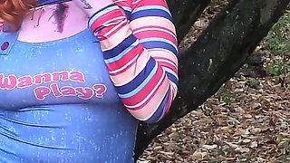 Catalia Smoking Dressed up in Cosplay