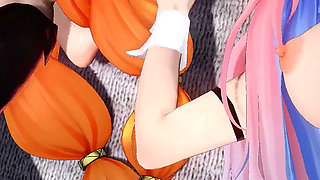 Wuthering Waves - Sigrika and Denia Naughty Club Party Fuck - 3D Hentai Animations