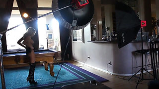Behind the scenes with busty blonde Madison