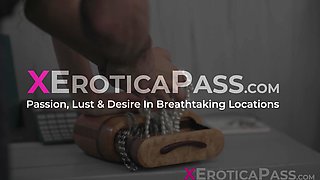 Petite Ebony Cecilia Lion has never been pussy licked and fucked like this before