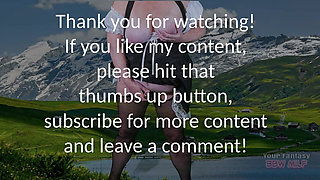 Frau Big Tits in the Alps for Oktoberfest - Mature BBW Celebrating by Flashing Her Huge Tits and Ass