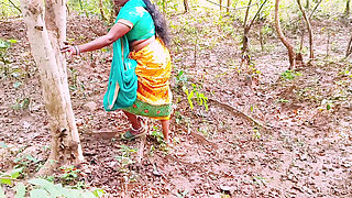 Outdoor Forest Sex. Desi Bhabi Fucking Husband's Small Big Dick. Telugu Dirty Talks.