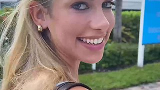 Sexy Babe Swallows Big Cock