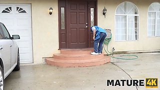 Mature4k. girl was over moon by retro rock 'n' roll... and young penis