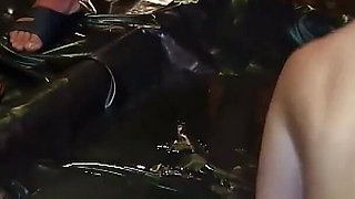 Kinky pee bukkake party with big breasted Natalia and many guys