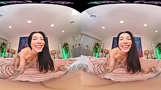 Innocent Petite Brunette Explores Intense Virtual Desire