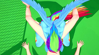 Rainbow Dash Gives Blowjob in POV - My Little Pony Friendship Is Magic Hentai Parody