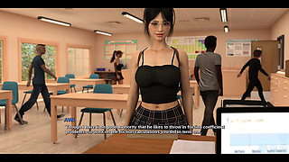 Race of Life - Brunette College Teacher Wants to Come to Her House and Give Her a Good Fucking