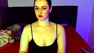 Natural huge tits and big ass very cute web teen