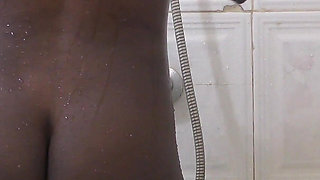 Black Slut Is Taking a Shower