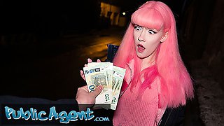 Evie Rees's chastity belt dirt by Public Agent