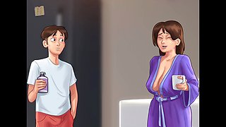 Summer adventure with a hot brunette featuring big boobs and lots of first-time fun