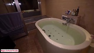 Petite Asian Angel Takes a Hard Missionary Creampie in the Bathroom
