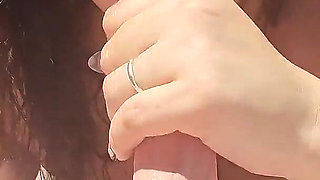 Found a Latina MILF Sunbathing and Had to Cum on Her Tits