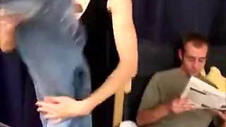 Rough sex in bathroom: Blowjob, Doggy  Cowgirl Porn