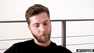 Alura Jenson blowing the studs cock dry and wringing it inbetween her large boobie