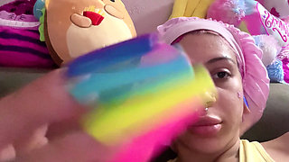 POV Long Nails Acrylic Super Long Asmr Tapping on Teeth Nails Rainbow Long Nail Fetish No Talking Tapping on Your Face Ignore Te