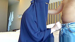 Arab burqa teen fucked in all three holes, and she loved it! - Anal creampie!