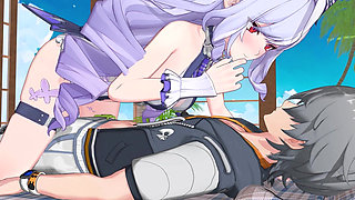 Zenless Zone Zero - Vivian’s Secret Beach Sex with Wise Seductive Moans - 3D NSFW Animation