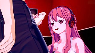 Chelsea gives an intense blowjob and gets creampied - Akama Hentai