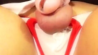 Pegging a Captured Bandit by Black Cat with a Strap on Until He Cums with Dildo in His Asshole