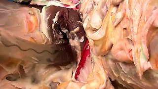 Real amateur Rosalinda flashes her big boobs and fucked