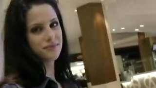 Lola Banks Flashes Her Boobs in a Mall