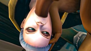 Sweet animated chicks drilled by magic sticks in exclusive SFM Compilation